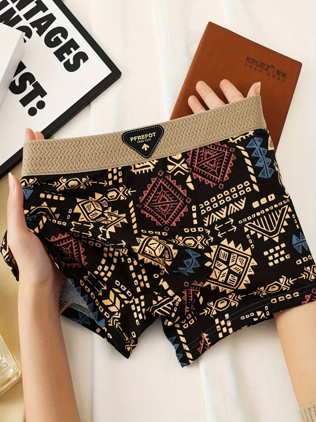 Men's Tribal Print Boxer Briefs