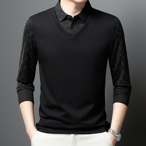 Imperial Elegance V-Neck Sweatshirt