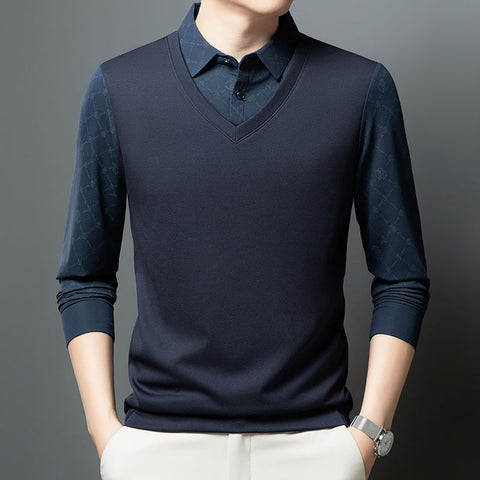 Imperial Elegance V-Neck Sweatshirt