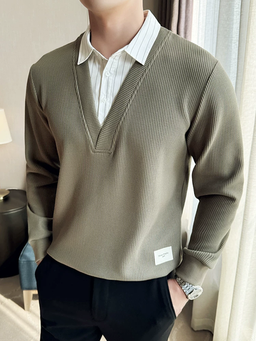 Vanguard Layered V-Neck Knit