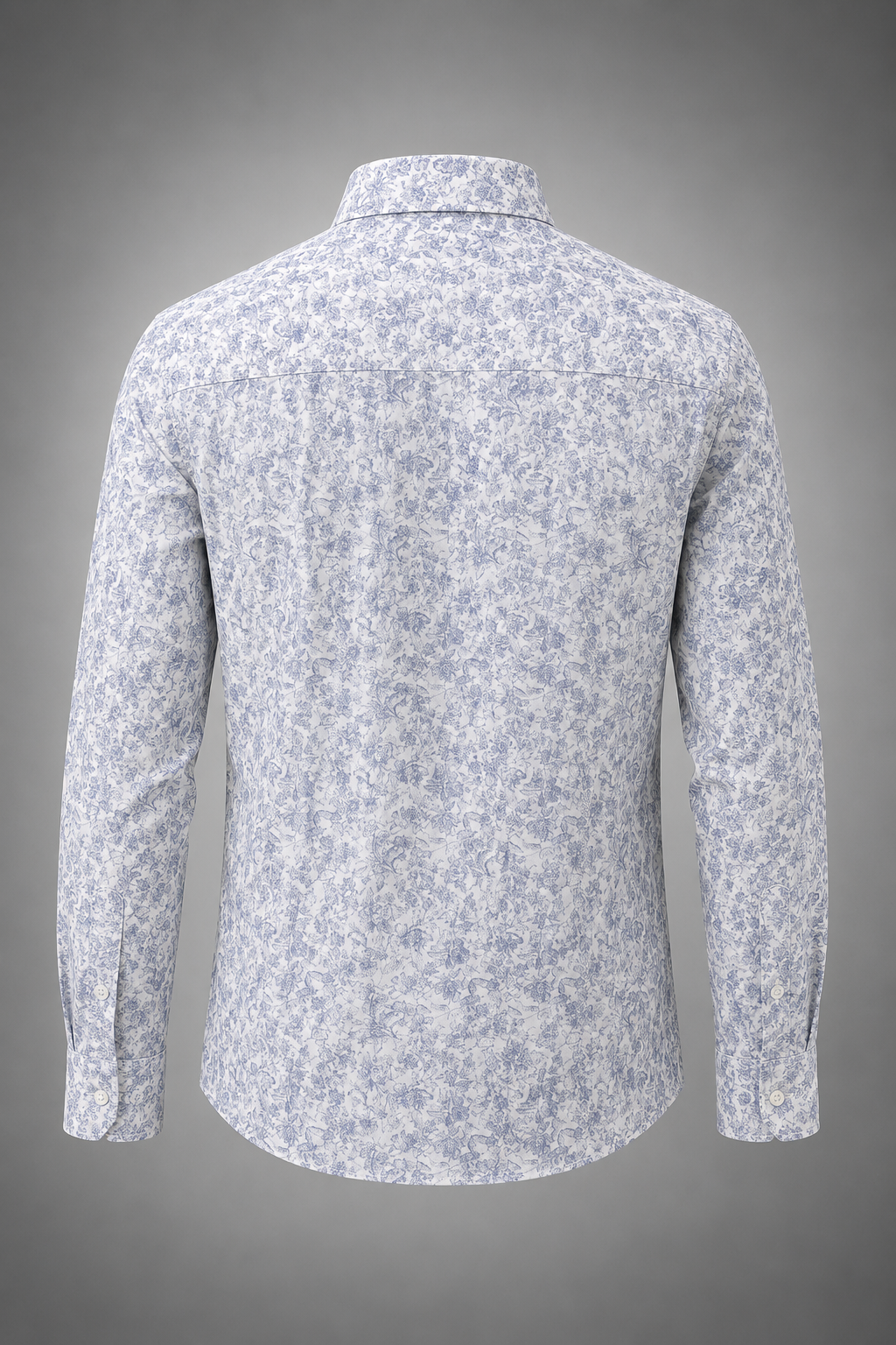 Men's All-Over Floral Print Premium Linen Shirt