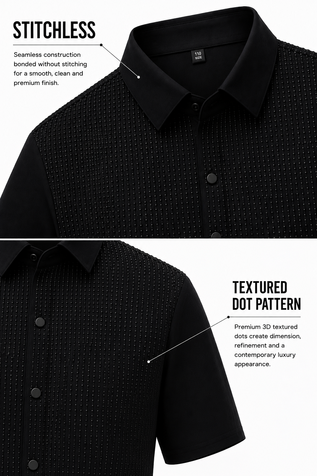 Tenaxtees Premium Stitchless Anti-Wrinkle Formal Shirt for Men