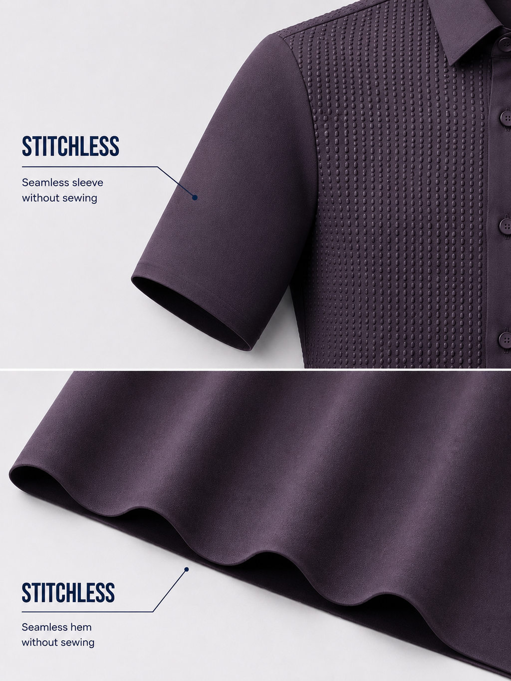 Tenaxtees Premium Stitchless Anti-Wrinkle Formal Shirt for Men
