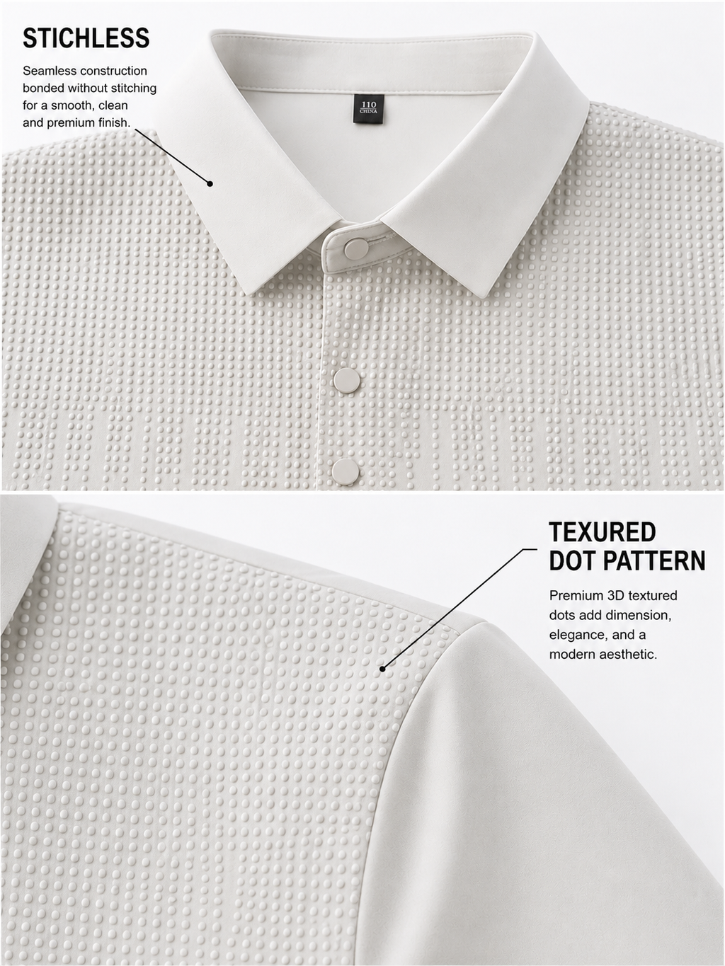 Tenaxtees Premium Stitchless Anti-Wrinkle Formal Shirt for Men