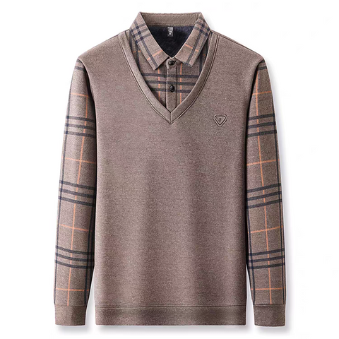 Heritage PlaidLayer Knit Shirt