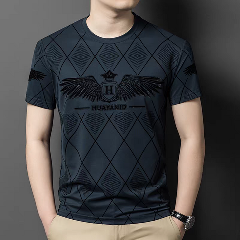 Obsidian Aegis Crest Casual T-Shirt