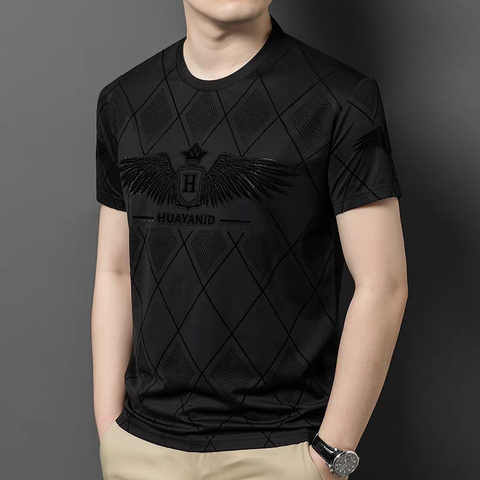 Obsidian Aegis Crest Casual T-Shirt