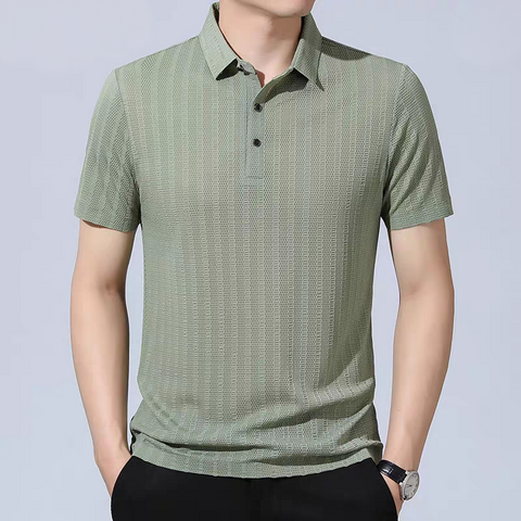 Emerald Drift Meshline Polo T-Shirt