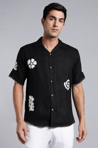 Eternal Flora Handwork Linen Shirt – 100% Pure Linen