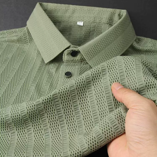 Emerald Drift Meshline Polo T-Shirt