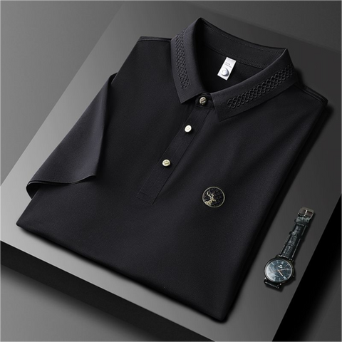 Precision Weave Stag Polo T-Shirts