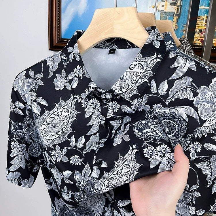 Verdant Mirage Floral Shirt