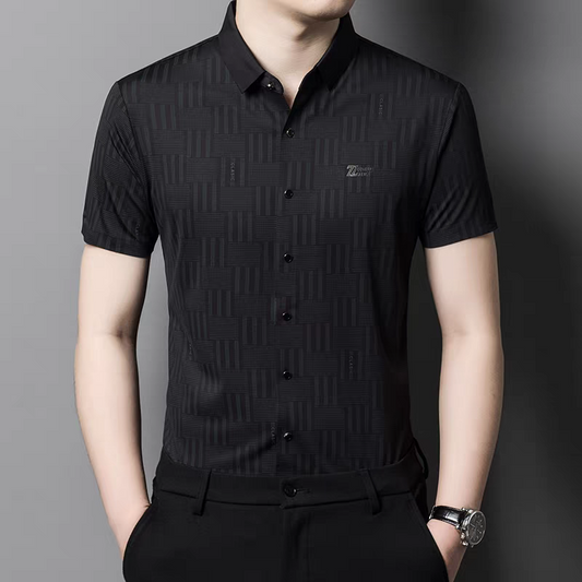 Eclipsed Grid Luxe Stitchless Shirt