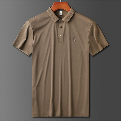 Minimalist Emblem Polo T-Shirt