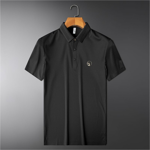 Minimalist Emblem Polo T-Shirt