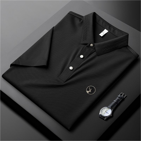 Minimalist Emblem Polo T-Shirt