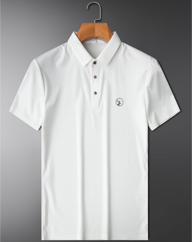 Minimalist Emblem Polo T-Shirt