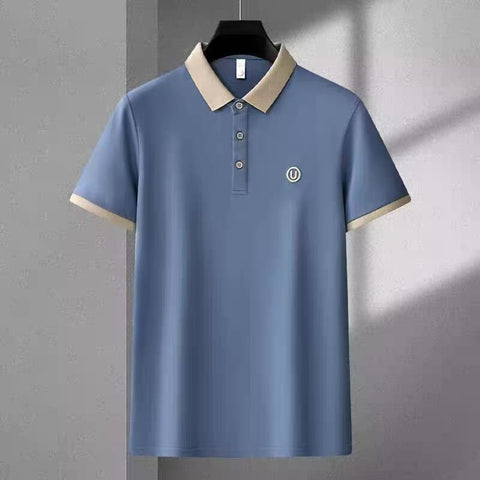 Mocha Crest Contrast Polo T-Shirt