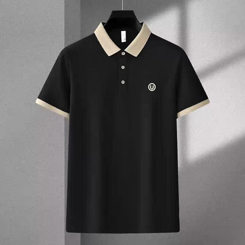 Mocha Crest Contrast Polo T-Shirt