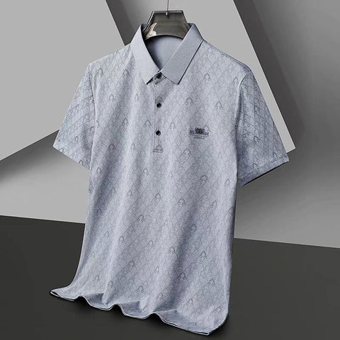 Men’s Teal Slim Fit Premium Textured Polo Collar T-Shirt