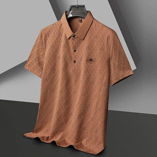 Men’s Teal Slim Fit Premium Textured Polo Collar T-Shirt