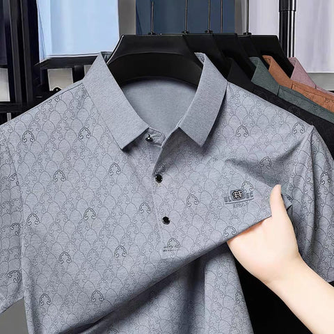 Men’s Teal Slim Fit Premium Textured Polo Collar T-Shirt