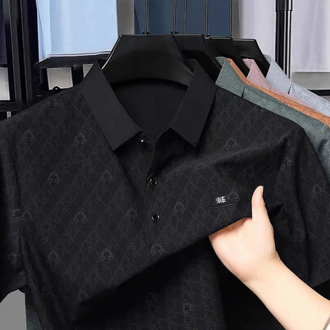 Men’s Teal Slim Fit Premium Textured Polo Collar T-Shirt