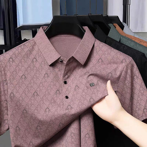 Men’s Teal Slim Fit Premium Textured Polo Collar T-Shirt