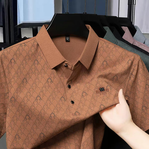 Men’s Teal Slim Fit Premium Textured Polo Collar T-Shirt