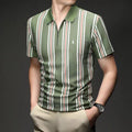 Prime Stripe Zip Polo T-Shirt