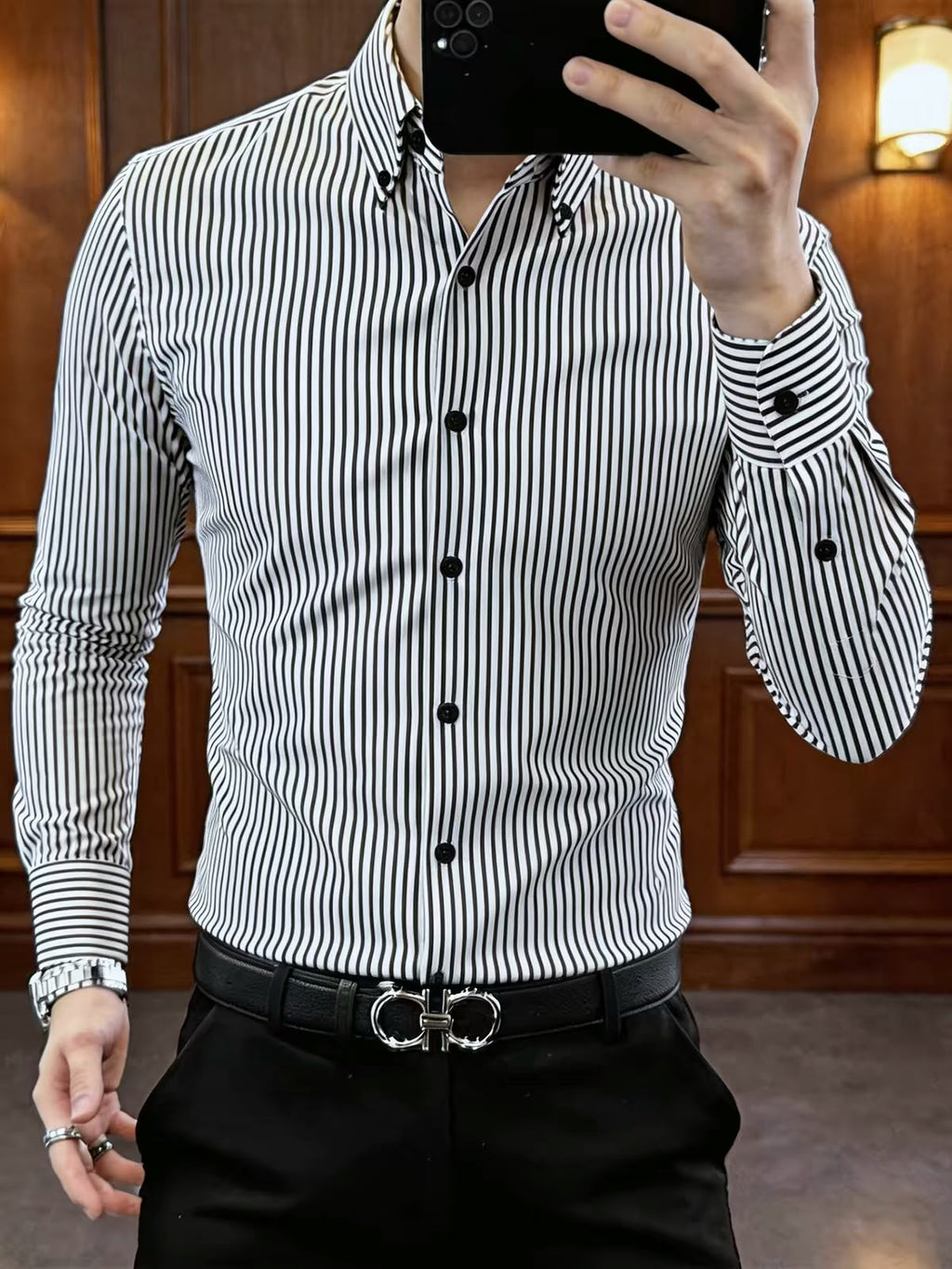 Premium Vertical Stripe Shirt