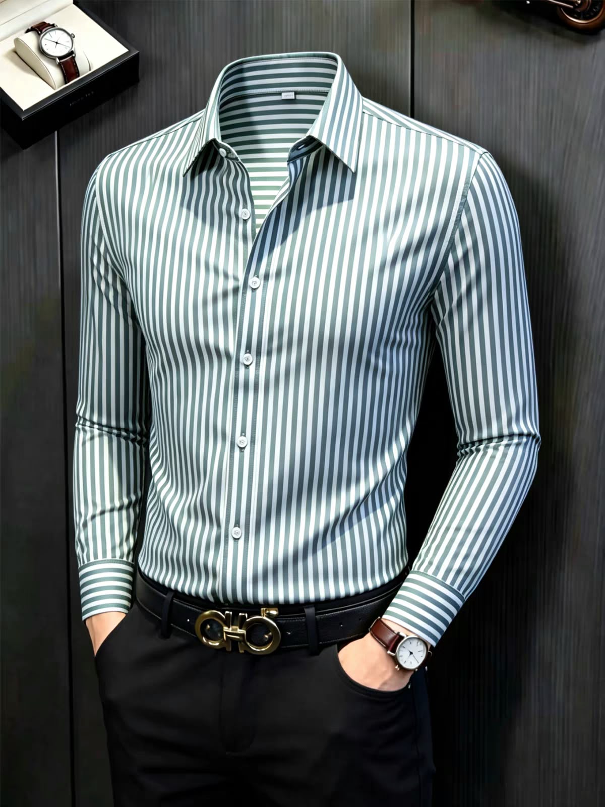 Premium Vertical Stripe Shirt