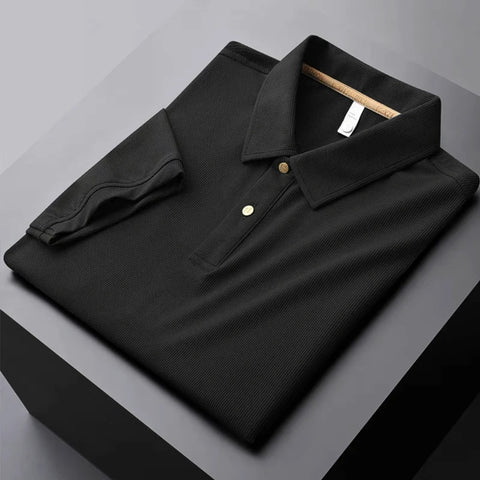 Men's Elegant Ice Silk Polo T-Shirt