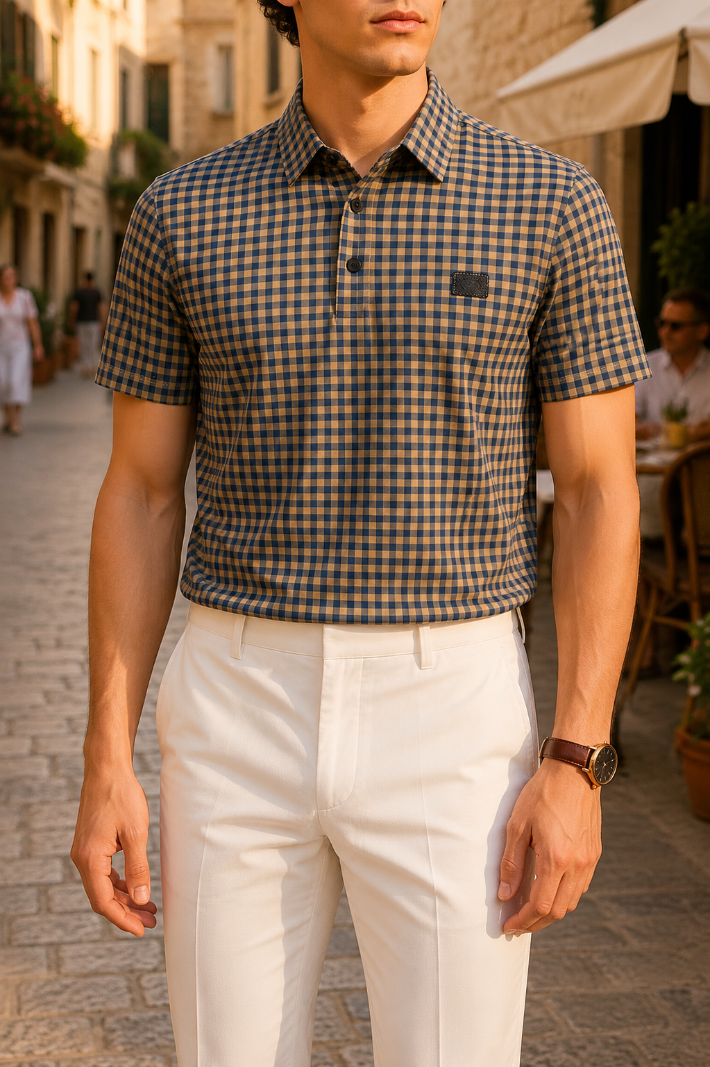 Regal Check Crest Polo T-Shirt