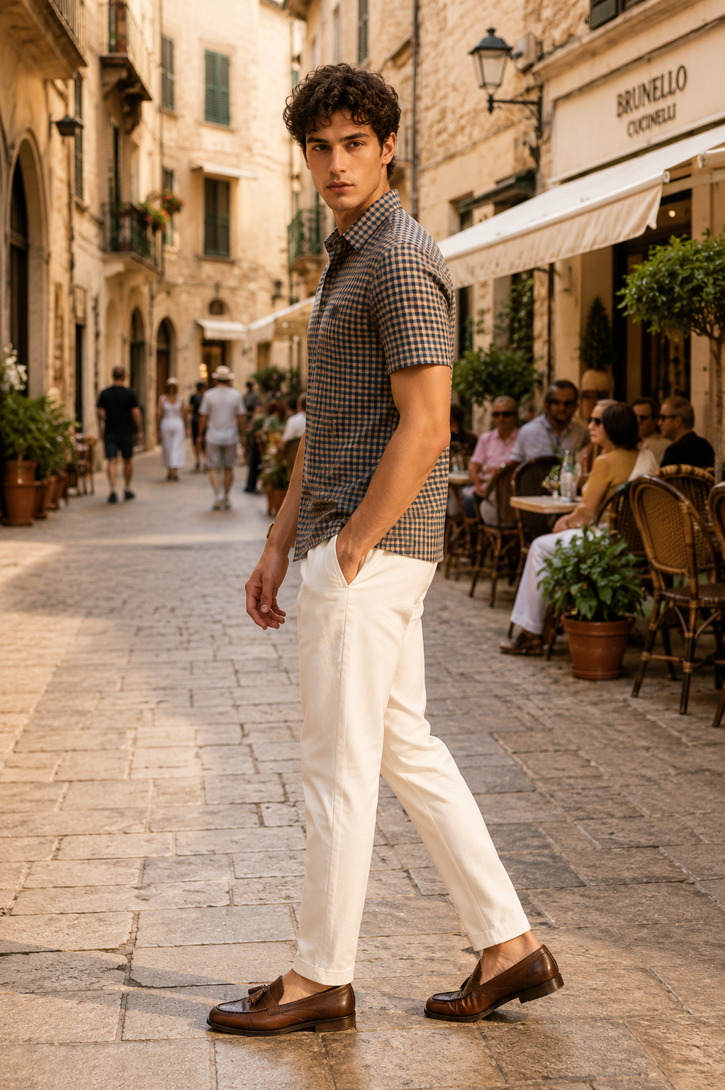 Regal Check Crest Polo T-Shirt