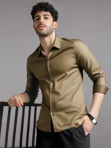 Greyish Brown Soft Classic Premium Shirt