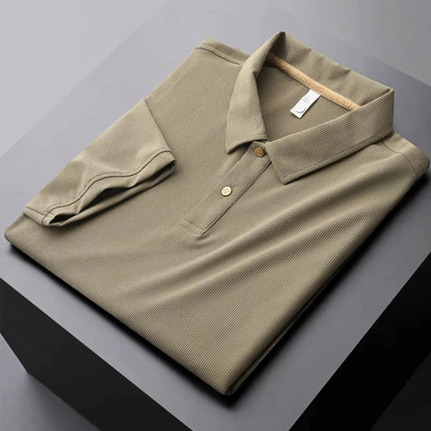 Men's Elegant Ice Silk Polo T-Shirt