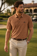 Men’s Teal Slim Fit Premium Textured Polo Collar T-Shirt