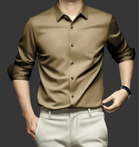 Greyish Brown Soft Classic Premium Shirt