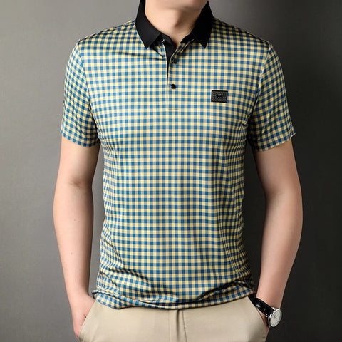 Vintage Pixelated Polo T-Shirt