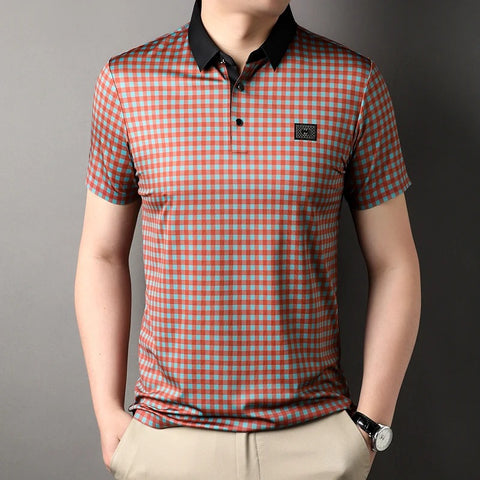 Vintage Pixelated Polo T-Shirt