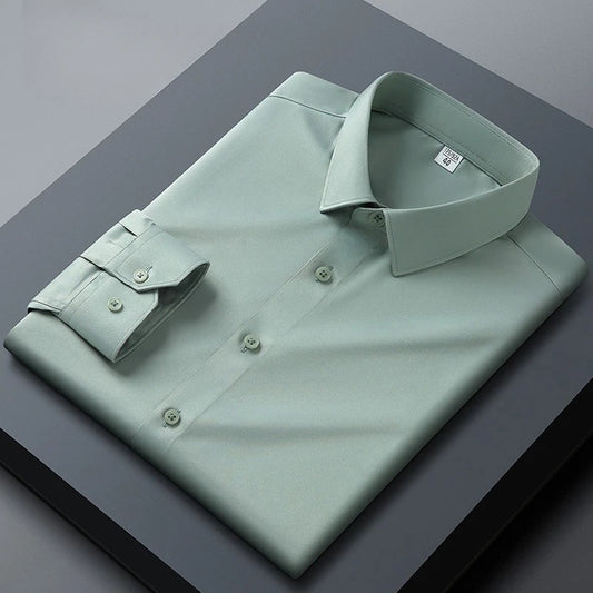 Sea Green Subtle Sheen Super Soft Premium Satin Cotton Shirt